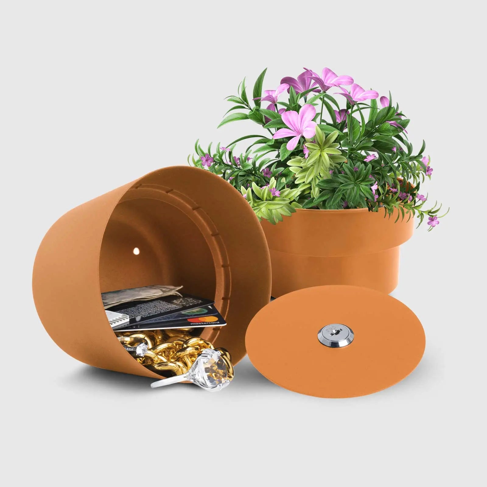 plant pot with hidden storage Flower Pot Hidden Safe