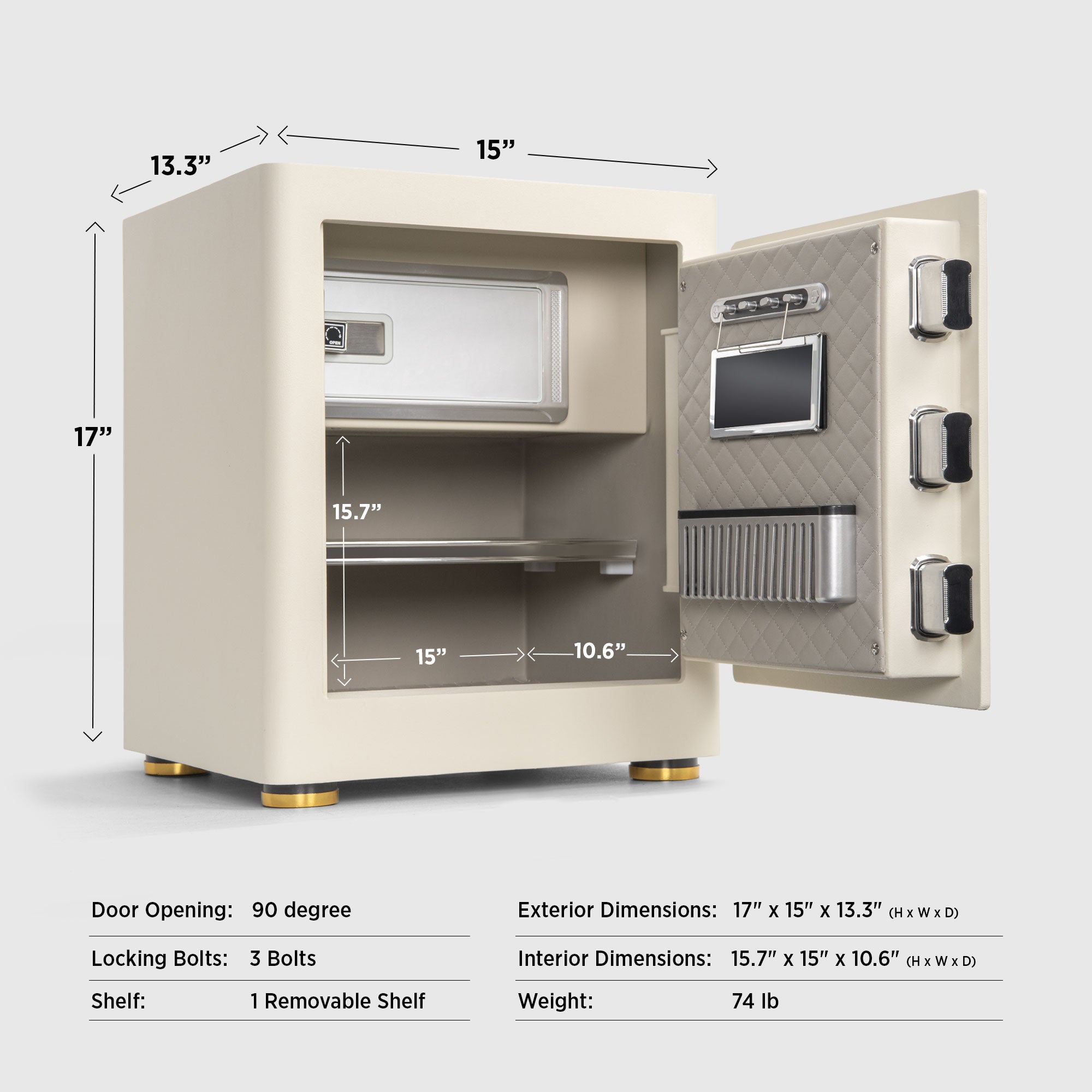 2.0 CUFT Luxury Safe