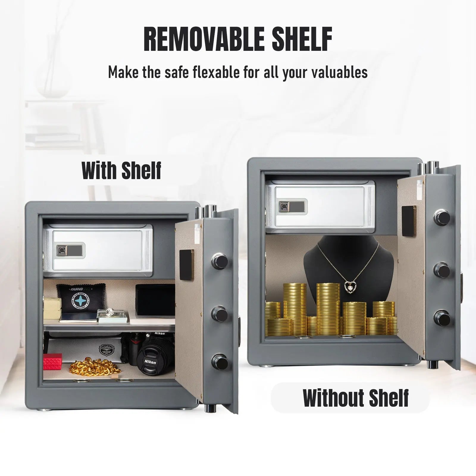 EliteShield Compact Biometric Safe by Islandsafe | The best safes for valuables protection