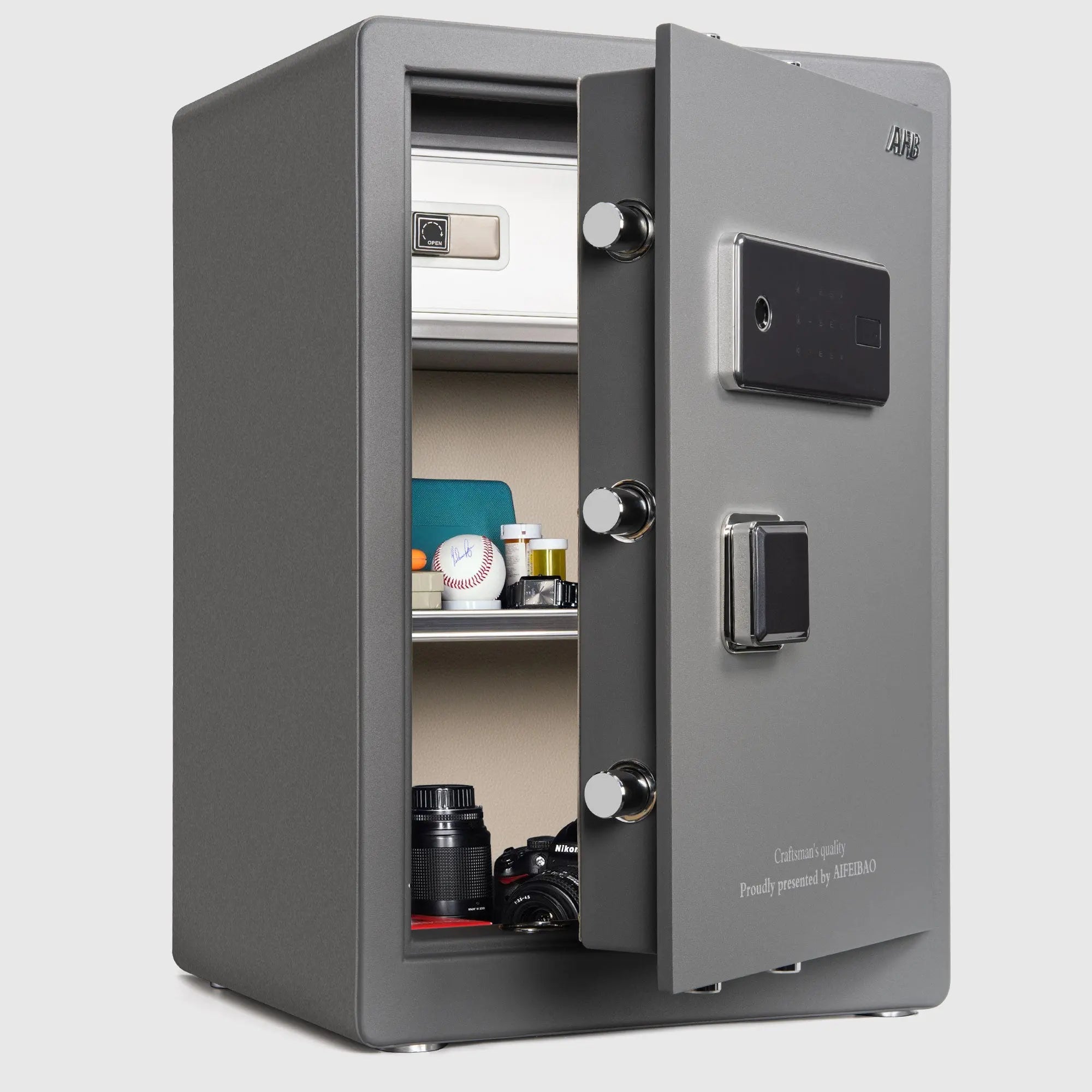 EliteShield Large Biometric Safe - ISLANDSAFE| Home safes for