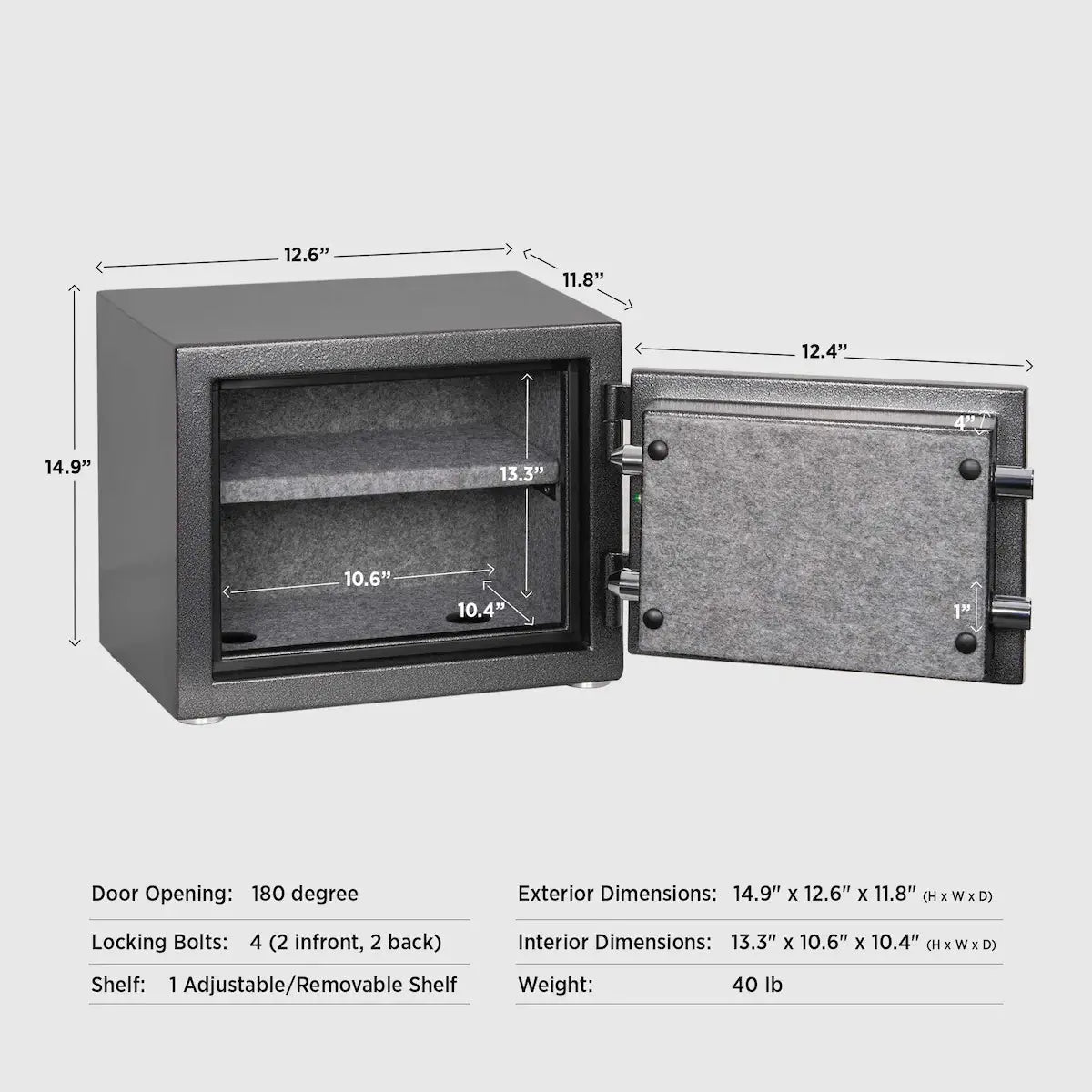FireShield fireproof compact safe by ISLANDSAFE | The best safes for valuables protection