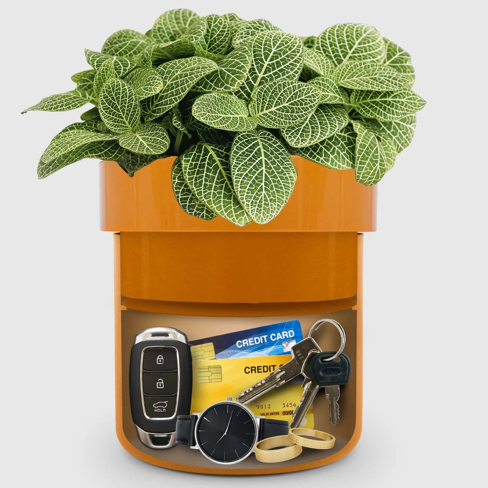 thumbnail image 2 of Flower Pot Hidden Safe With Key Lock - Secret Storage Box With False Bottom For Valuables 2 of 6