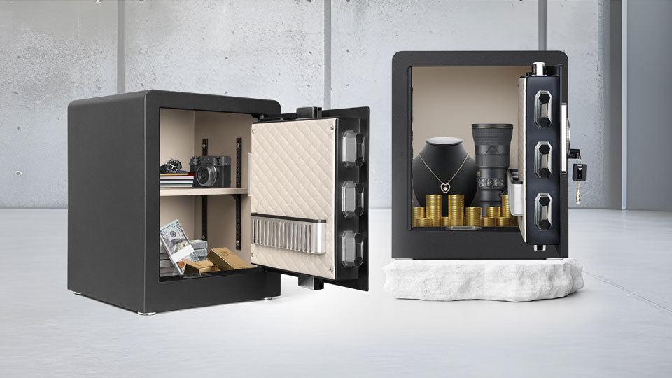 Luxury adjustable home safe shelf