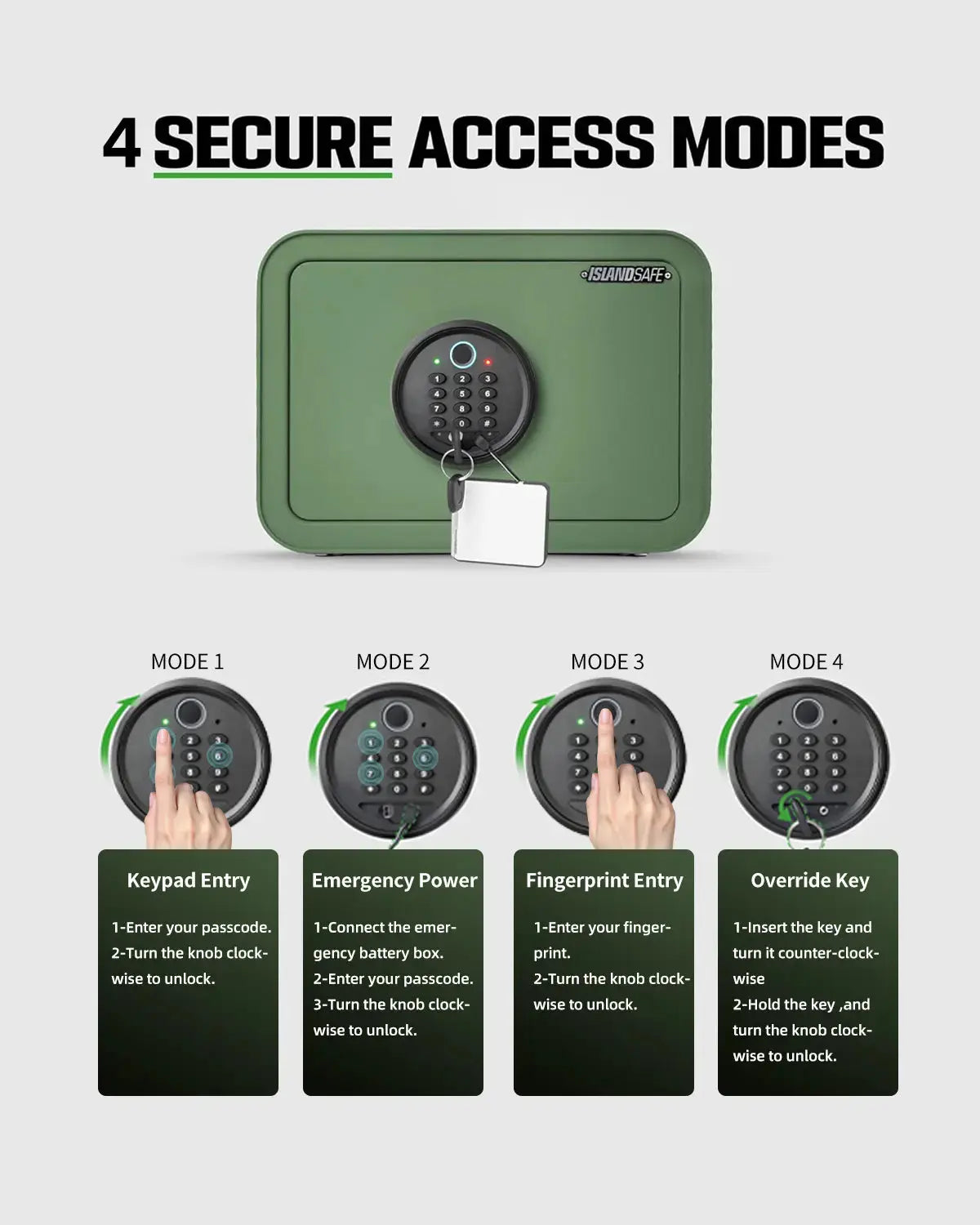 Green | Biometric lock