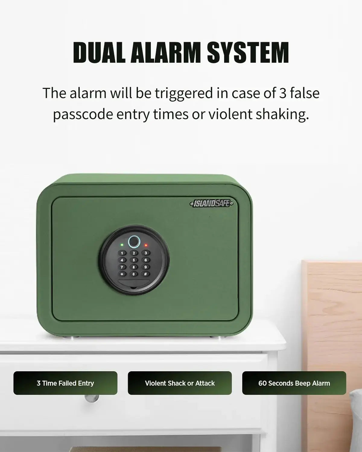 Green | Biometric lock
