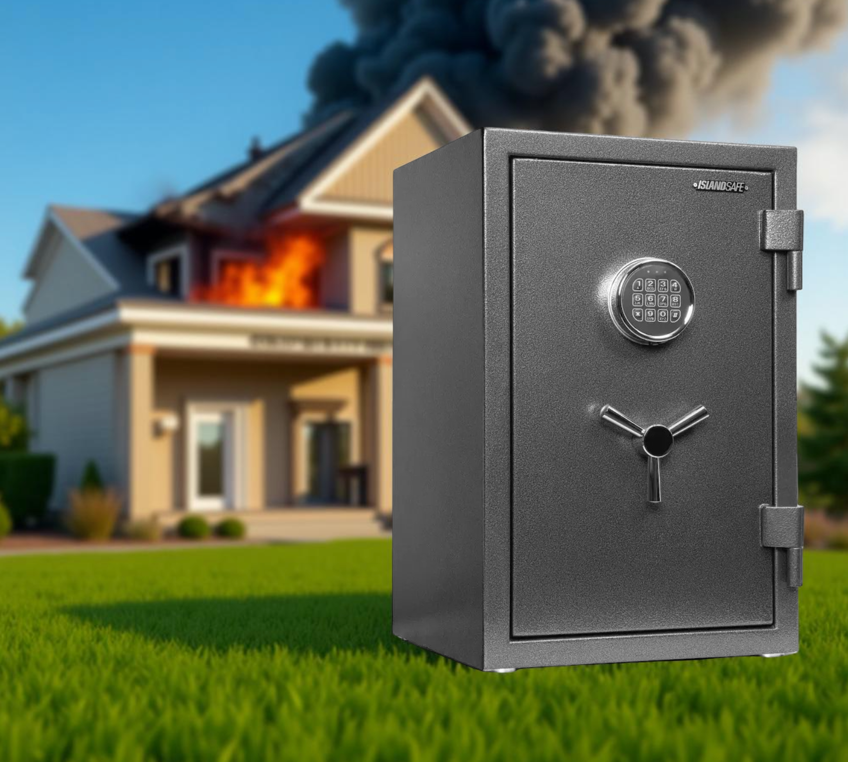 Fireproof home safe for documents