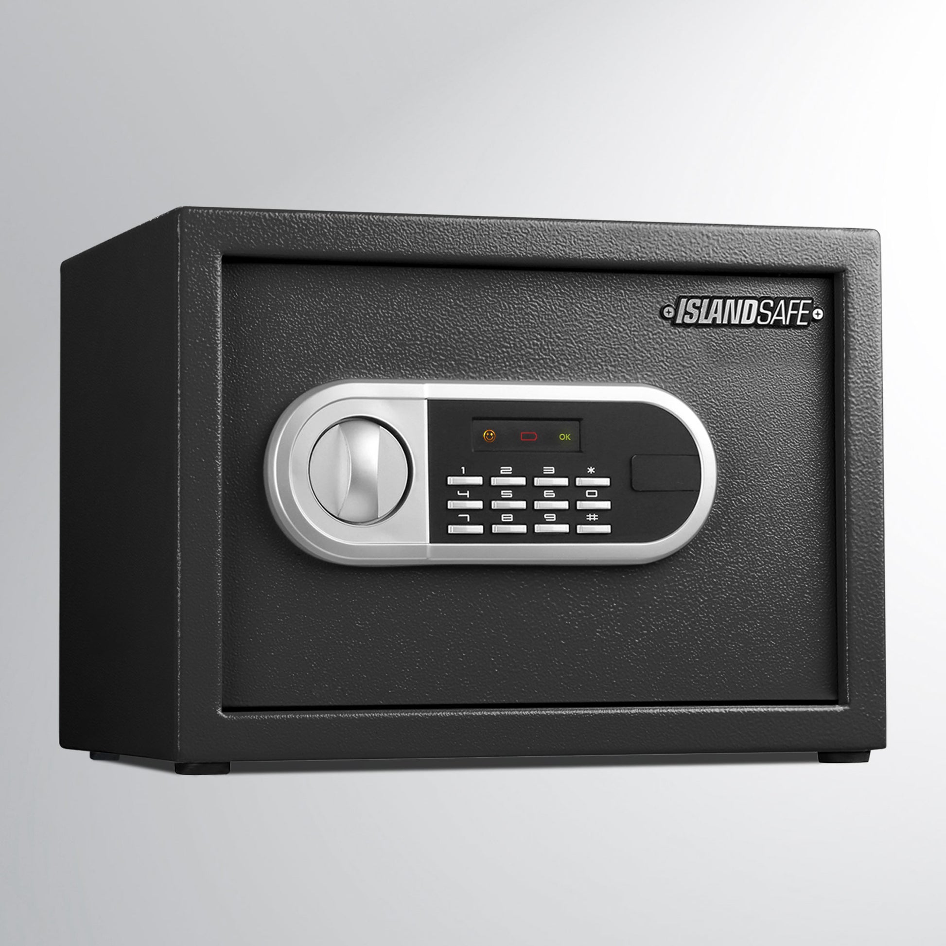 HMF security box portable with number lock fuse cable mini safe black
