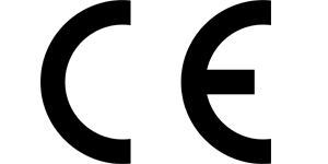 A logo showing we are CE compliant