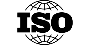 A logo showing we are ISO compliant